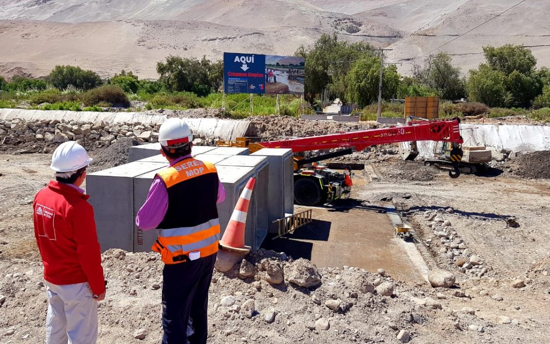 MOP avanza en la construcción de puente en acceso a la Hacienda Camarones