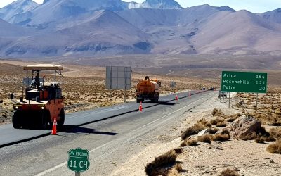 MOP avanza en asfaltado de sector crítico en ruta internacional Arica- Tambo Quemado