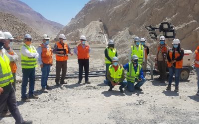 CORES constataron un 50 % de avance de obras de construcción del embalse de Chironta
