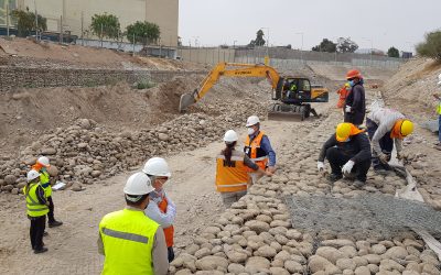 MOP responde en tiempo récord con obras de defensas fluviales en cauce urbano del río San José