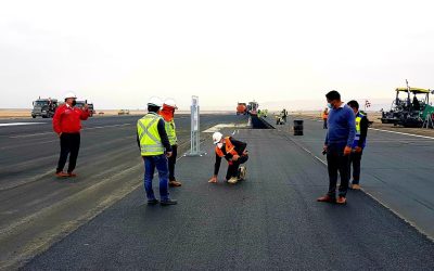A toda máquina avanzan trabajos en pista de aterrizaje del aeropuerto de Chacalluta