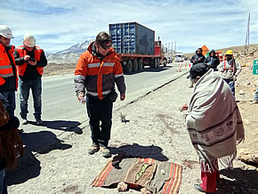 Rogativa Andina da inicio a pavimentación de último tramo de Ruta Internacional 11 Ch