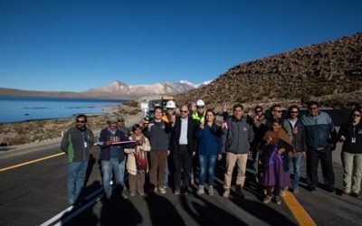 Ministro de Obras Pública inauguró millonaria que mejorará estándar de ruta internacional Arica- Tambo Quemado 11 Ch