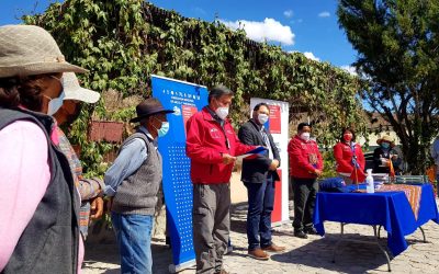 Gobierno entregó títulos con regularización de derechos ancestrales de aguas a agricultores de Socoroma